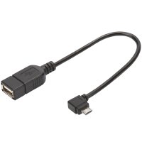 DIGITUS Câble adaptateur USB 2.0, micro USB-B -...