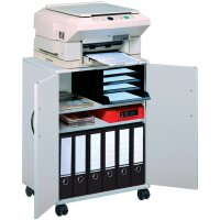 DURABLE Bürowagen "74 53", geschlossen, 3 Fächer, grau