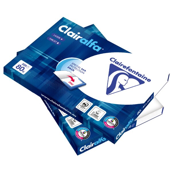 Clairefontaine Multifunktionspapier, DIN A4, extra weiss