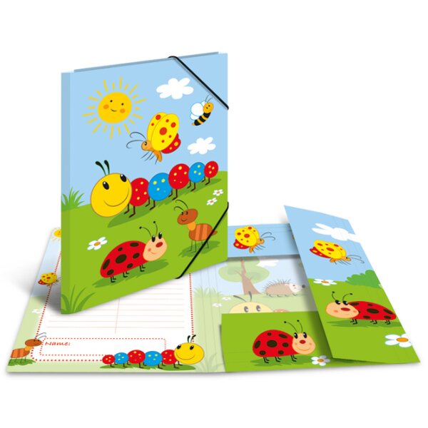 HERMA Eckspannermappe "Frieda & Friends", Karton, DIN A4