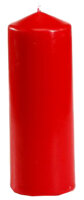 PAPSTAR Bougie cylindrique, diamètre: 60 mm, rouge
