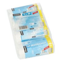 STARPAK Sac poubelle HDPE, 60 litres, blanc