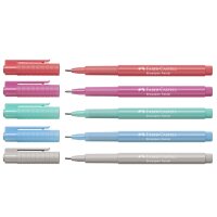 FABER-CASTELL Feutre BROADPEN Pastel, gris perle