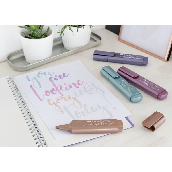 FABER-CASTELL Textmarker TEXTLINER 46 METALLIC, silber
