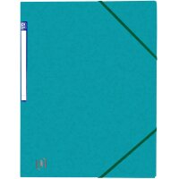 Oxford Eckspannermappe Top File+, DIN A4, aqua