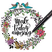 PentelArts Faserschreiber Brush Sign Pen SES15, blauviolett