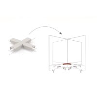 MAGNETOPLAN Top-Connector quad 1146095 weiss, für...