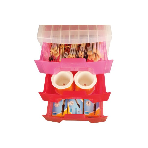 USEFULBOX Bo&icirc;te de rangement 11 tiroirs 68514200 transp./mulitcol. 42x30x121cm