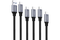 AUKEY ImpulseCable USB-A-to-C bl. CB-CMD2 5Pack...