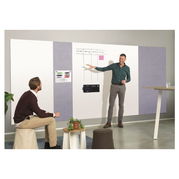 MAGNETOPLAN Infinity Wall X Acoustics 1011101 grau 980x1980mm