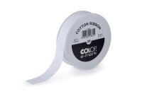 COLOP Ruban de coton 25mmx25m 154922 pour e-mark, blanc