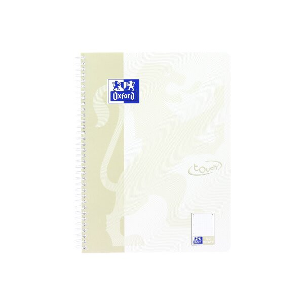OXFORD Collegeblock TOUCH A4+ 400132395 dotted, light stone 80 flls.