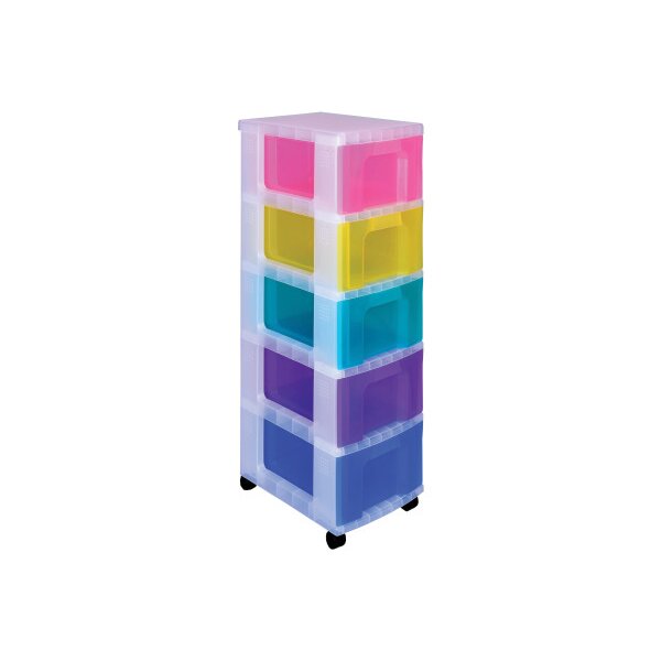 USEFULBOX Aufbewahrungsbox 42x30x105cm 68514400 5x12 l Schubladen