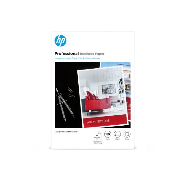 HP Professional FSC Paper A4 7MV83A Laser Glossy 200g 150 Blatt