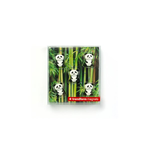 TRENDFORM Magnete PANDA FA4573 schwarz/weiss 5 Stück