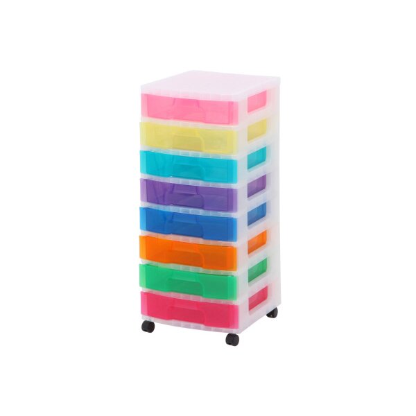 USEFULBOX Bo&icirc;te de rangement 8 tiroires 68514300 transp./multic. 42x39.5x89cm