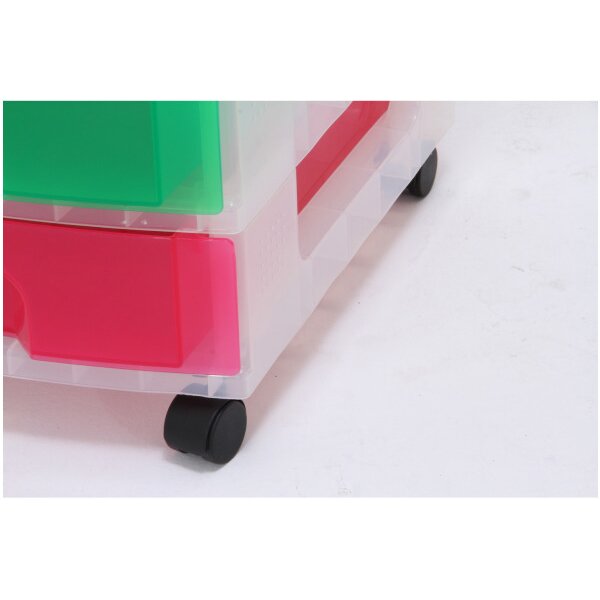 USEFULBOX Bo&icirc;te de rangement 8 tiroires 68514300 transp./multic. 42x39.5x89cm
