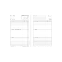 CHRONOPLAN Chronobook Black&White 2026 50966Z.26 1W/2S schwarz SC Mini