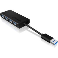 ICY BOX 4 Port Hub USB 3.0 IB-AC6104-B aluminum black