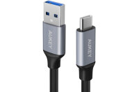 AUKEY ImpulseCable USB-A-to-C bl. CB-CD2 1.0 m Nylon Alu