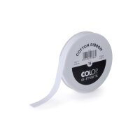 COLOP Baumwollband 15mmx25m 154921 für e-mark, weiss