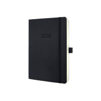 CONCEPTUM Tageskalender 2026 C2620 1T/1S schwarz 13.5x21cm