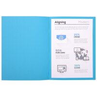 EXACOMPTA Aktendeckel 410010E intensivblau , 100 Stück