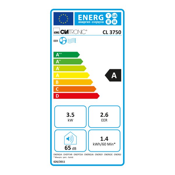 CLATRONIC Climatiseur mobile CL 3750 WiFi, blanc
