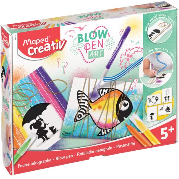 Maped Kit feutre aérographe BLOW PEN FilArt, 22 pièces