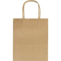folia Papiertüten, Kraftpapier, 180 x 80 x 210 mm, natur