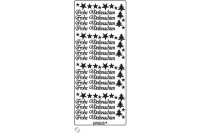 URSUS Kreativ Sticker 59110059 Frohe Weihnachten silber