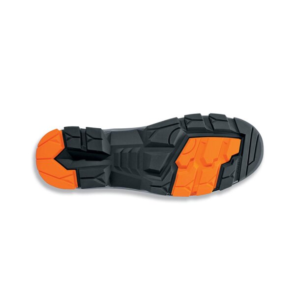 uvex 2 Halbschuh S3 SRC, Gr. 45, schwarz orange