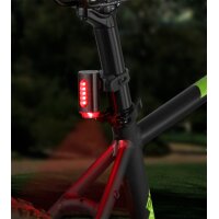 FISCHER Fahrrad-Akku-Rücklicht TWIN, mit...