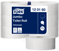 TORK Papier toilette grand rouleau Jumbo, 1 couche, blanc