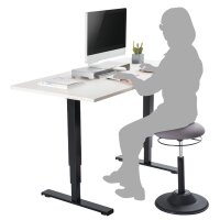 LogiLink Hocker, höhenverstellbar, Gasdruckfeder,...