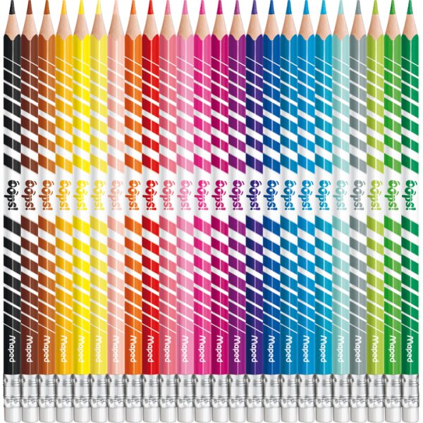 Maped Crayons de couleur COLORPEPS, effaçable, étui de 24