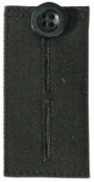 KLEIBER Extenseur de ceinture de pantalon, avec bouton, noir