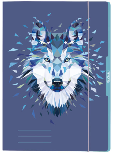 herlitz Zeichnungsmappe Wild Animals "Wolf", DIN A4