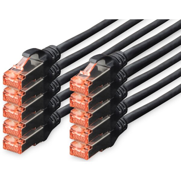 DIGITUS Patchkabel Kat. 6, S FTP, 1,0 m, grün, Set