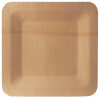 PAPSTAR Assiette en bambou pure, carré, 230x230 mm, par 10