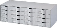 PAPERFLOW Bloc à tiroirs, 16 tiroirs, couleur: gris