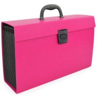 RAPESCO Fächertasche, DIN A4, 19 Fächer, pink