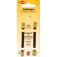 KLEIBER Bride de suspension pour manteau, similicuir, noir