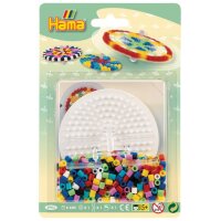 hama Perles à repasser midi Rond-point, sous blister