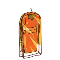 KLEIBER Bekleidungs-Schutzhülle, kurz, transparent