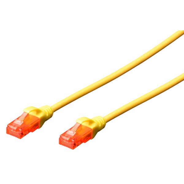 DIGITUS Patchkabel, Kat. 6, U UTP, 2,0 m, gelb