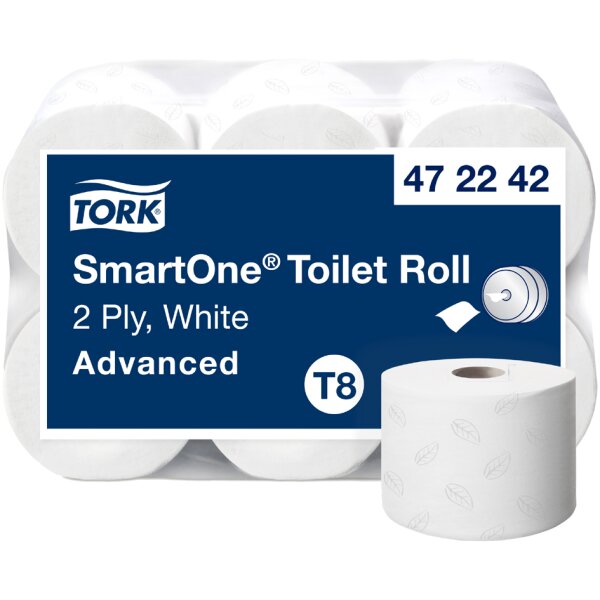 TORK Grossrollen-Toilettenpapier SmartOne, 2-lagig, 207 m