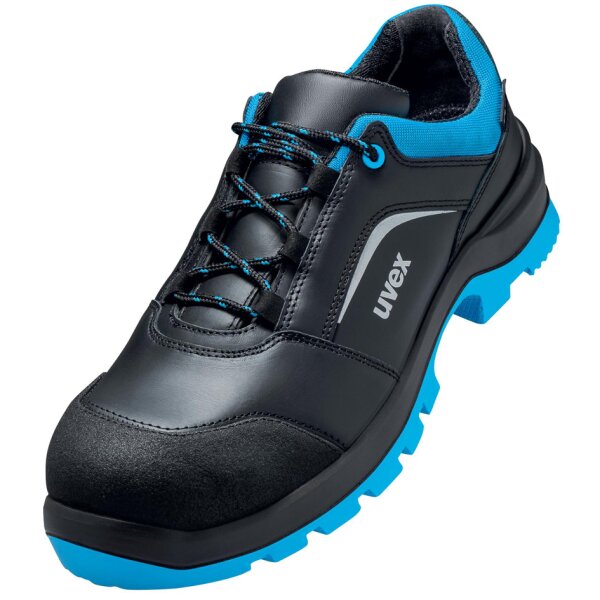 uvex 2 xenova Halbschuh S3 SRC, Gr. 47, schwarz blau