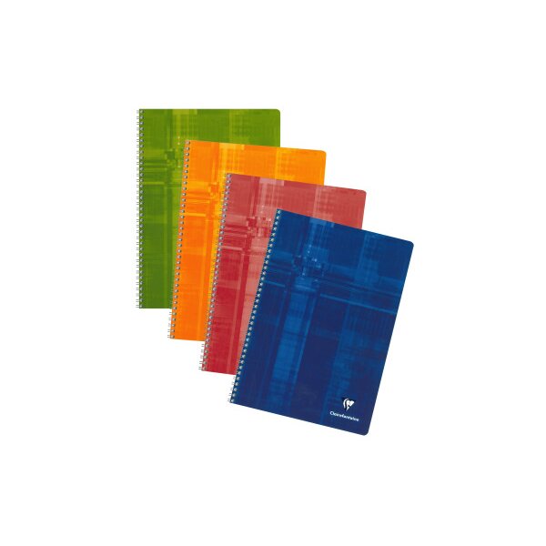 CLAIREFONTAINE Spiralheft ass. A4 68145 liniert 50 Blatt