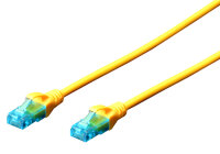 DIGITUS Câble patch Cat. 5e, U/FTP, 0,5 m, jaune